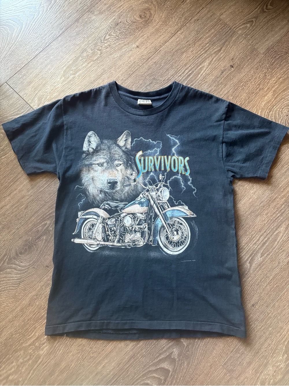 Vtg 1996 Laconia Rally & Races T-Shirt Men's M Wolf Motorcycle Thunder Sportswea